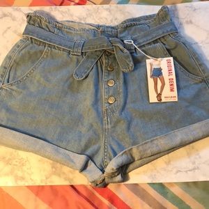 Light Wash Denim Shorts